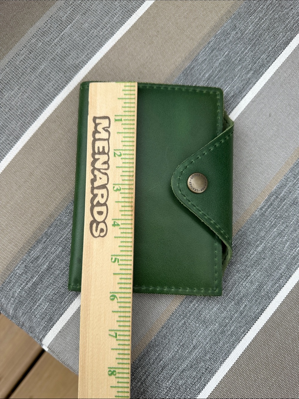 Portland Leather Green Leather Snap Notebook - Picture 4 of 5